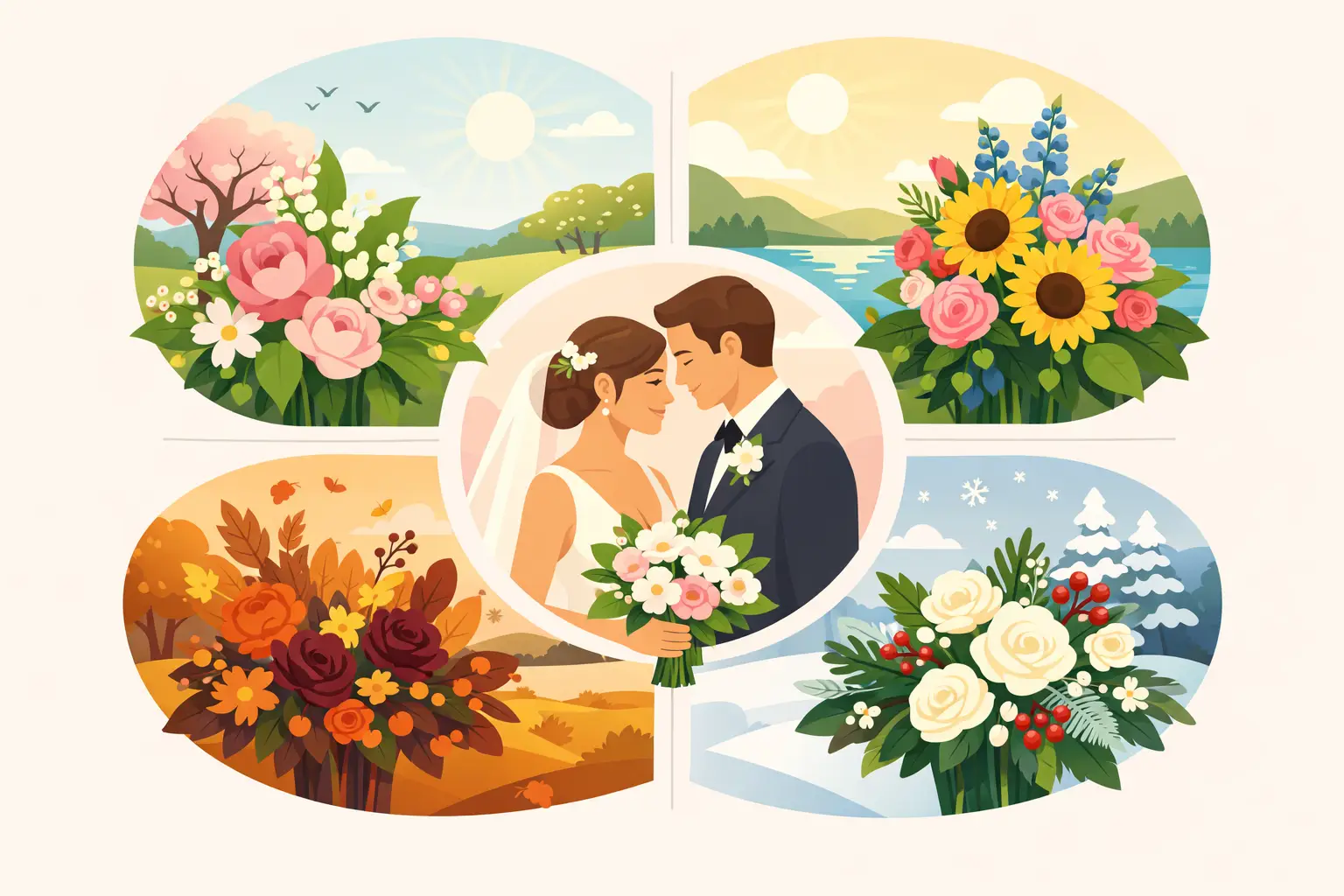 Wedding Flowers by Season in Britain