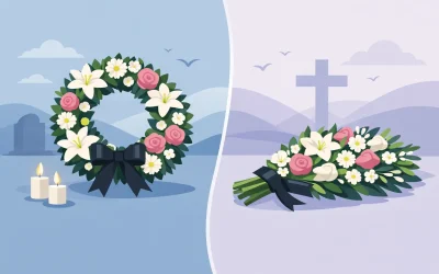 Wreath vs Sheaf Funeral Flowers: Which to Choose?