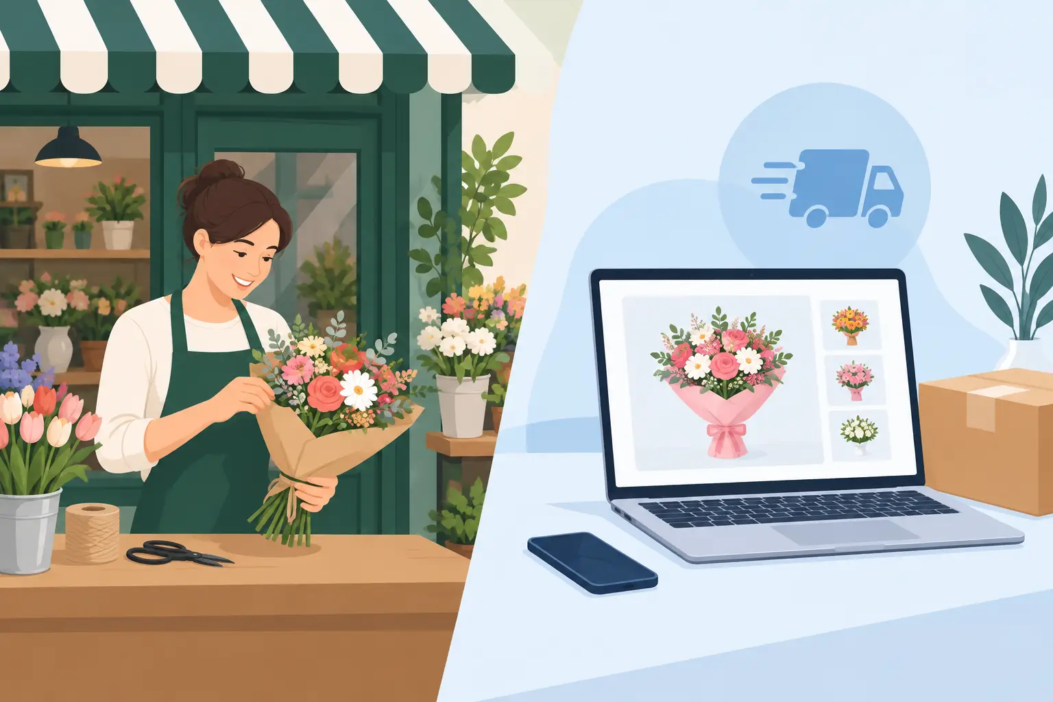 Local Florist Versus Online Flowers Compared Local Florist Versus Online Flowers Compared
