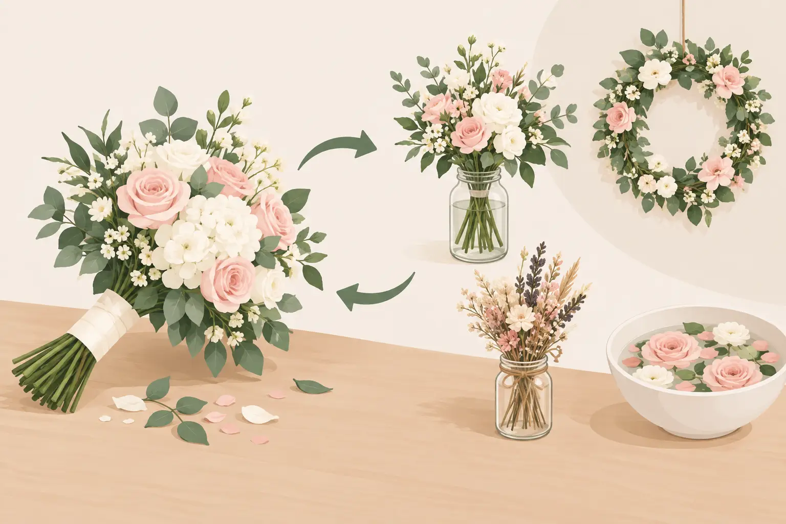 How to Reuse Wedding Flowers After the Day How to Reuse Wedding Flowers After the Day
